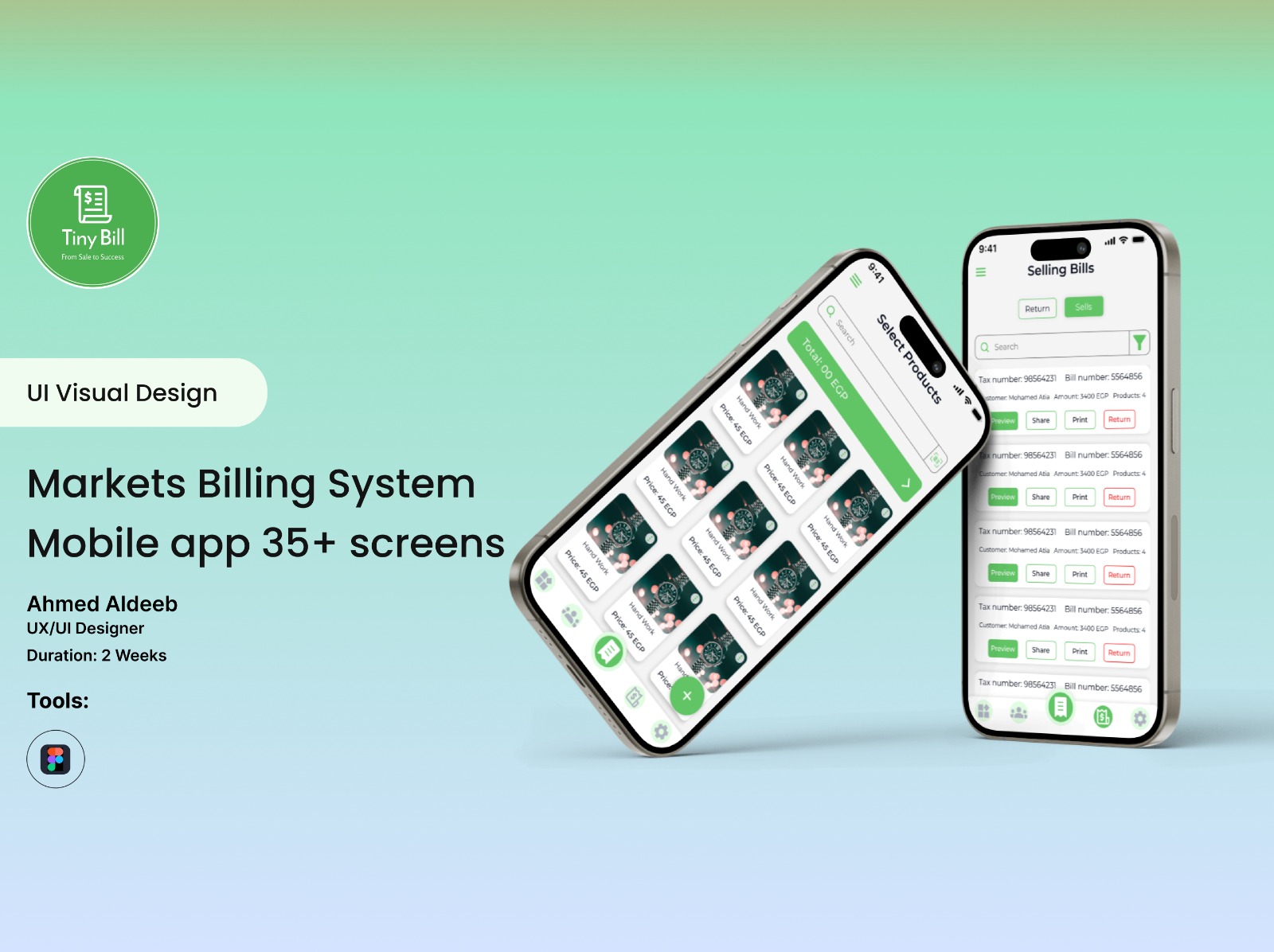 Markets Billing System Project